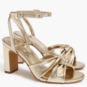 NEW J Crew Twisted heeled sandals BT274
